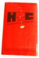 HTC-HTC 155 12H, Press Brake, Operations Electrical Parts Maintenance Manual 1976-12H-155-155 12H-01